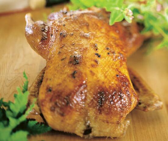 Roasted Duck with Apple and Ginger