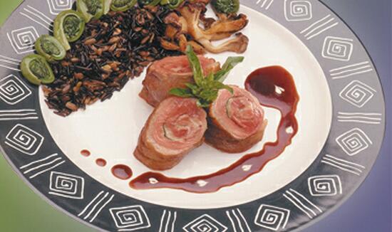 Breast of Duck with Sliced Smoked Duck 